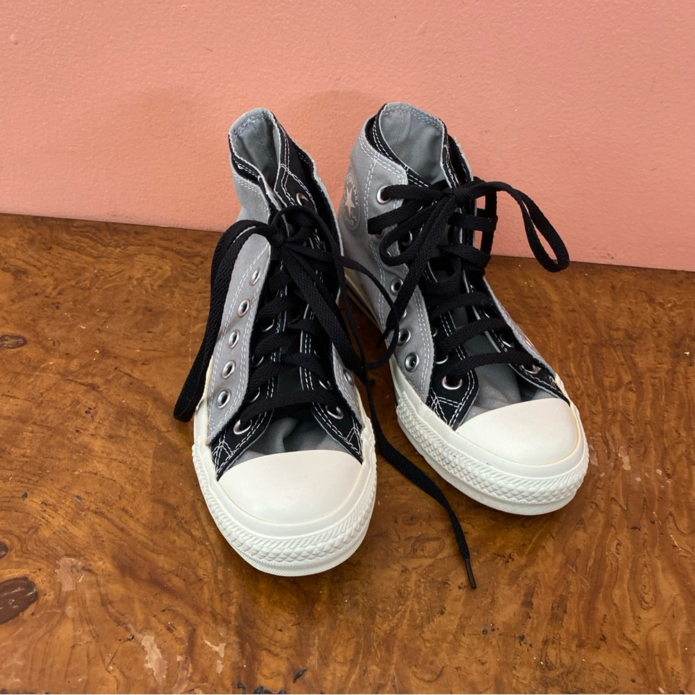 Converse Women Shoes Size 8 All Star chuck Taylor Double Upper Sneakers - Picture 3 of 16
